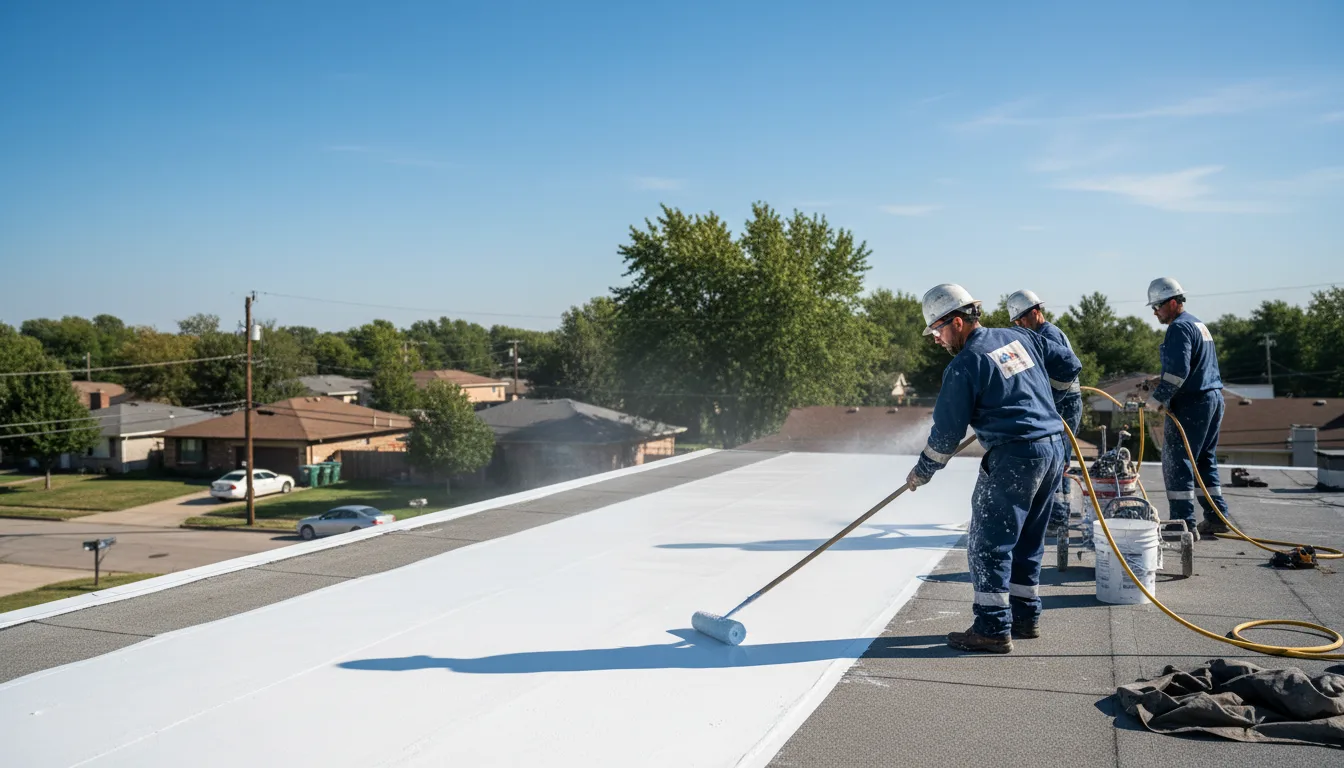 Commercial roof coating in Cleburne, TX near me